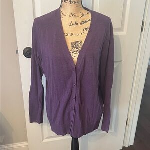 GAP Deep Purple Women's button Cardigan. Size xl
